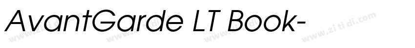 AvantGarde LT Book字体转换